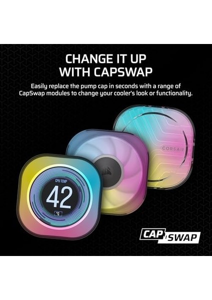 Corsaır Icue Lınk Tıtan 240 Rx Rgb LCD Aıo 240MM Işlemci Soğutucusu (CW-9061022-WW) fiyatları