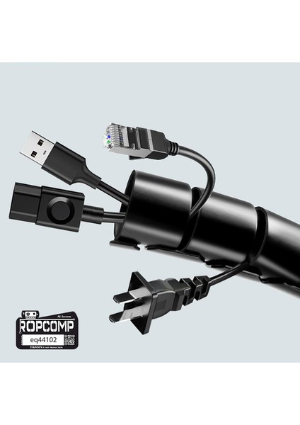 Spiral Kablo Kanalı Kablo Düzenleyici Toplayıcı Tutucu 1.5m – 28MM (Siyah) fiyatları