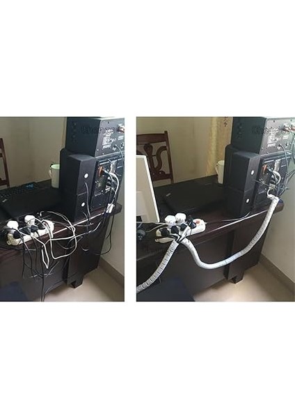 1 mt x 22 mm Spiral Boru Kablo Kanalı Kablo Fiş Düzenleyici Toplayıcı Kordon Kablo Tutucu Beyaz (1 Adet) fırsatları