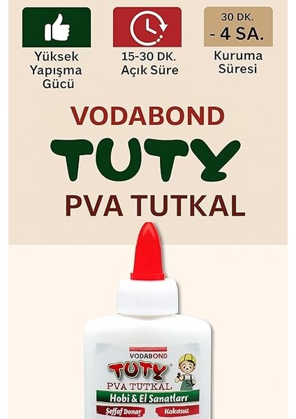 Tuty Pva Tutkal 100 ml Şeffaf Donar fiyatları