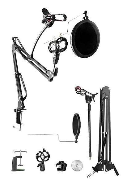 Home Paket BM800 Mikrofon + Set-01 Stand + Phantom Power modelleri