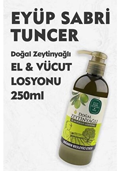 Doğal Zeytinyağlı El ve Vücut Losyonu Nemlendirici Etki 250 ml Vegan modelleri