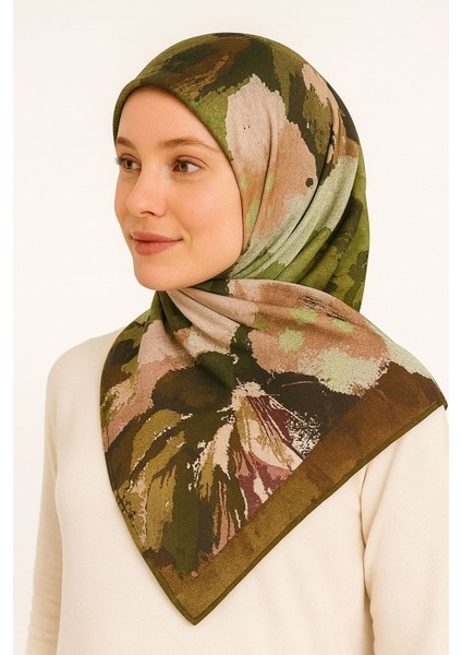 Desenli Ipeksi Kaymaz Kumaş Soft Eşarp