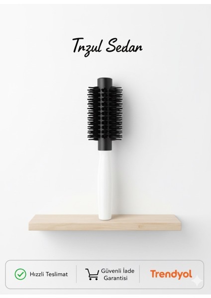 Tnzul Sedan Profesyonel Yuvarlak Fön Fırçası - Hacim Veren Saç Şekillendirici Tarak