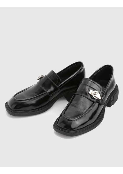 Liadan Hakiki Rugan Deri Siyah Kadın Loafer fiyatları
