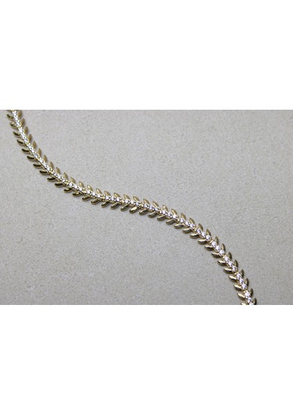 14 Ayar 7.70 Gram Taşlı Altın Bileklik