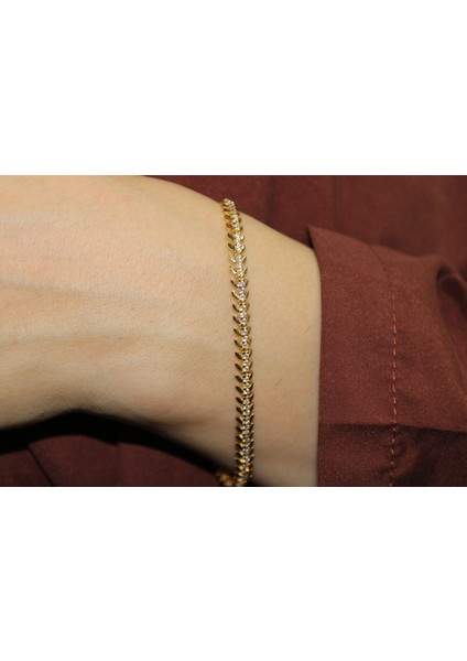 14 Ayar 7.70 Gram Taşlı Altın Bileklik fırsatları