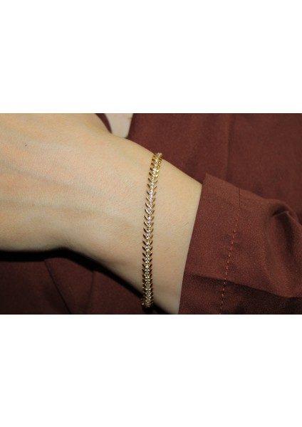 14 Ayar 7.70 Gram Taşlı Altın Bileklik indirimleri