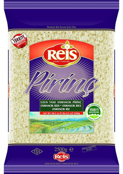 Reis Osmancık Pirinç 2.5 kg modelleri