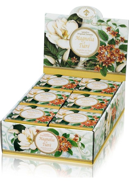 Saponificio Artigianale Fiorentino Sabun 100 gr - Magnolia And Tiare