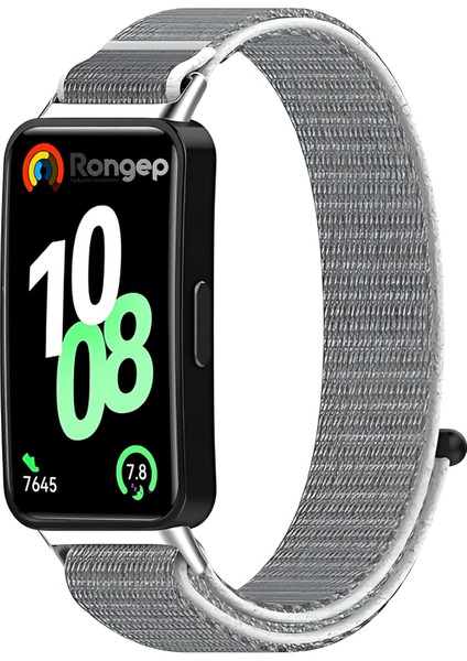 Band 10-9-8 ile Uyumlu Hasırlı Kumaş Kordon Terleme Yapmayan Cildi Tahriş Etmeyen Nefes Alabilir Yapılı Kademeli Cırt Cırt Tasarımlı Deformasyona Dayanıklı Rahat Kayış