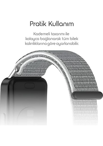 Band 10-9-8 ile Uyumlu Hasırlı Kumaş Kordon Terleme Yapmayan Cildi Tahriş Etmeyen Nefes Alabilir Yapılı Kademeli Cırt Cırt Tasarımlı Deformasyona Dayanıklı Rahat Kayış fiyatları