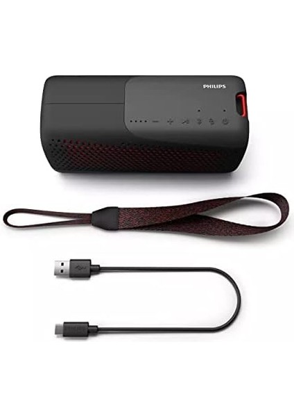 Kablosuz Hoparlör Bluetooth, Yüksek Kaliteli, Yüksek Taşınabilir ve Su Geçirmez IP67 Hoparlör, Entegre Mikrofonlu, Aramalar Için, 12 Saate Kadar Oynatma, TAS4807B, Siyah fiyatları