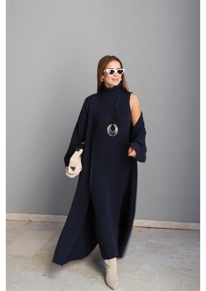 Lacivert Triko Elbise Ceket Takım indirimleri