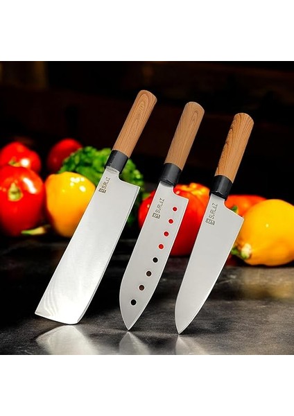 4 Parça Deri Çantalı Şef Bıçağı Bıçak Seti Hediyelik Bıçak fiyatları