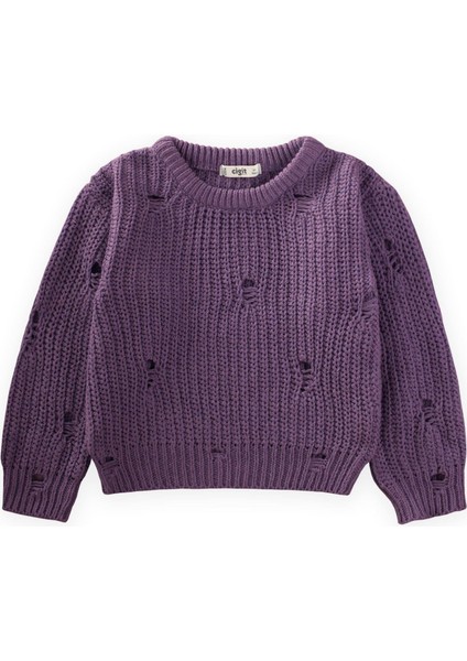 Selanik Triko Kazak 2-8 Yaş Mor