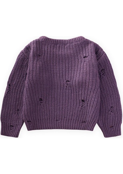 Selanik Triko Kazak 2-8 Yaş Mor fiyatları