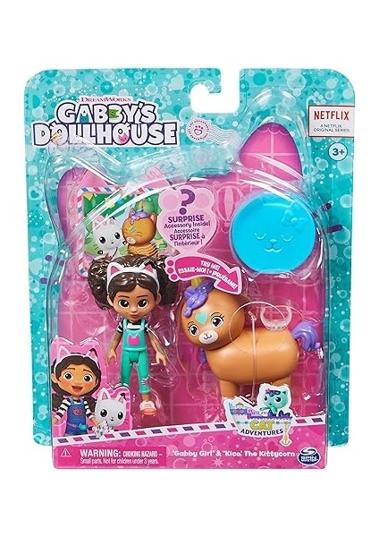 Dollhouse, Cat-Tivity Set, Kittycorn At – Gabby ve Kico Gökkuşağı Tek Boynuzlu At Seti, 3 Yaşından Büyük Çocuklar Için Uygundur fiyatları