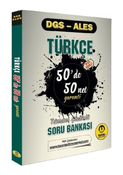 Tasarı Dgs Ales Türkçe 50 De 50 Net Garanti Soru Bankası