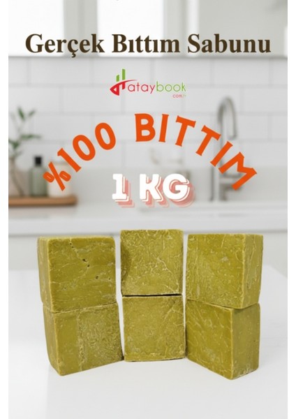 %100 Doğal Siirt Saf Bıttım Sabunu 1kg Hakiki 6 Adet El Yapımı 1.kalite