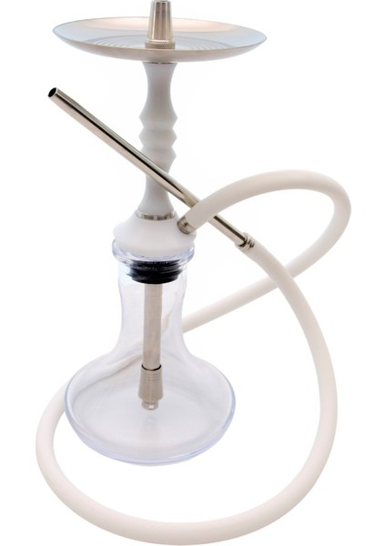 Mnt Nargile Hug Galaxy Mini Beyaz Çelik Nargile Takımı - Rahat Içim Nargile