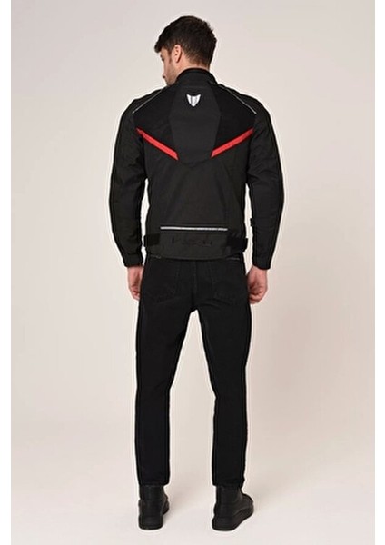 Quatro Kırmızı Mont Su Geçirmez 4 Mevsim Kullanım İçin X-Large Beden Kumaş