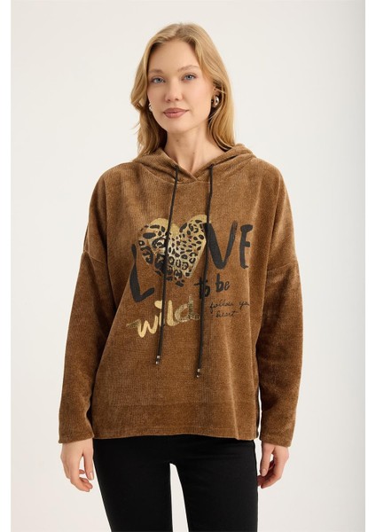 Kadife Yaldızlı Sweat