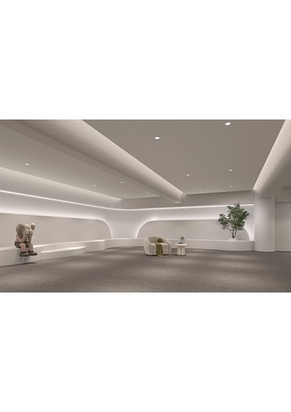 Rıshangek Çipli Şerit LED Iç Mekan Aydınlatma - 10W, 12V - Metrede 120 LED - 8mm Ince Şerit LED