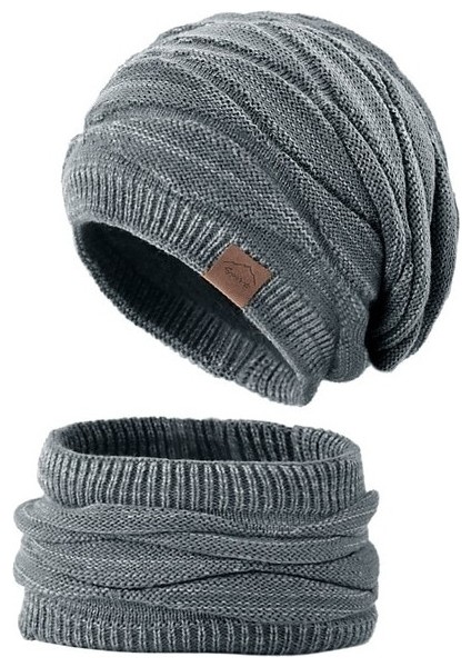 Kadınlar Için Kışlık Bere Şapka Atkı Seti (Yurt Dışından)