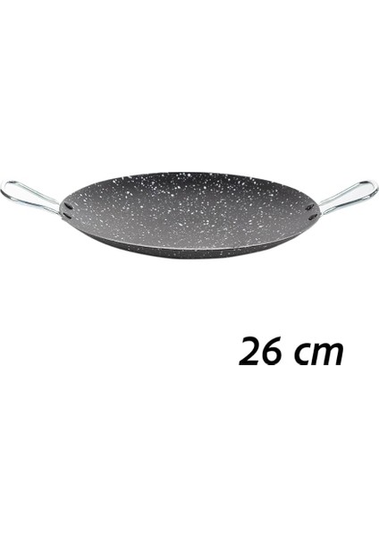 Esra Çok Amaçlı Granit Pişirme Tavası -Çift Yönlü Döküm Sac Kavurma Gözleme Tavası- 26 cm Siyah fırsatları