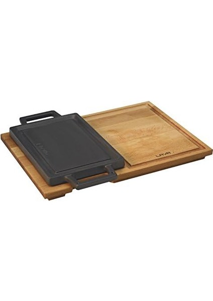 Pişirme Kabı, Lv Eco Hp 2215 T13 K4 Dikdörtgen Pişirme Gözü ve Ahşap Plaka, Ölçüler 22 x 15 Cm, Dökme Demir, Siyah fiyatları