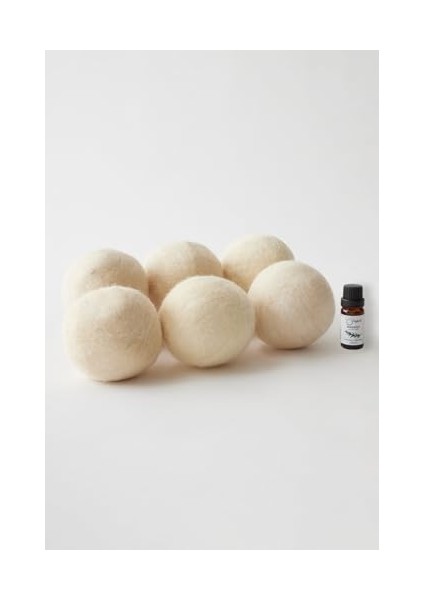 Woolyball Organik Koyun Yünü Çamaşır Kurutma Topları, 6 Adet, 7CM/50GR, Uçucu Yağ Hediyeli modelleri