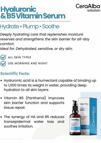 Hyaluronik & B5 Vitamin Serumu indirimleri