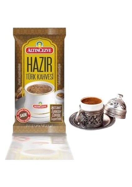 Altıncezve Hazır Türk Kahvesi Sade Tek Kullanımlık 20'li Paket modelleri