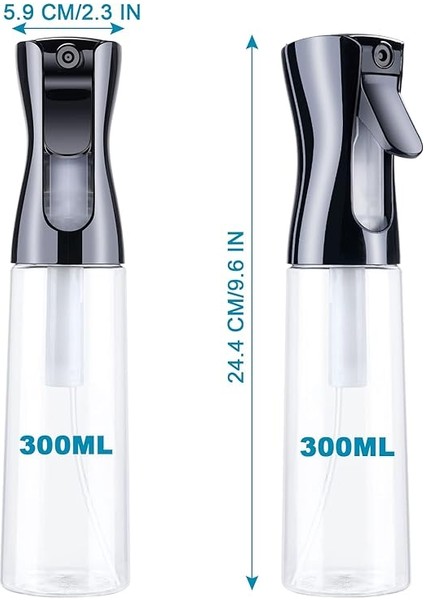 Saç Püskürtme Şişesi, 2 Paket Su Püskürtücü, Kuaför Püskürtme Şişesi, Saç Için Sprey Şişesi, Kuaför Saç Için Sprey Şişesi, Kuaför Saç Aleti (300 Ml, Şeffaf) modelleri