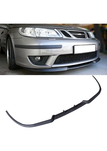 Saab 9-3 93 Uyumlu Evrensel Universal 3 Parça Cupra Kupra Ön Ek Tampon Dili Lip Esnek Karlık