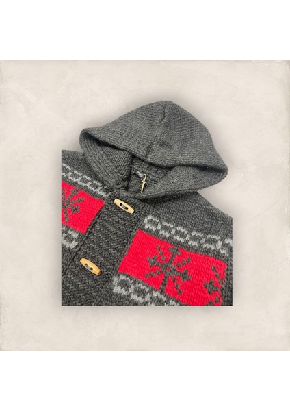 Düğmeli Kapüşonlu Hırka modelleri