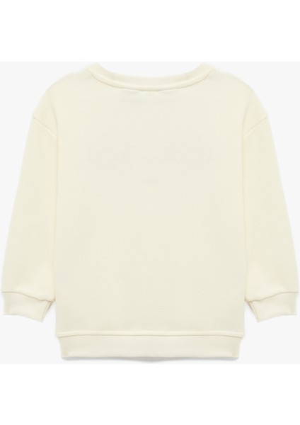 Lisanslı Snoopy Baskılı Uzun Kollu Pamuklu Sweatshirt fiyatları