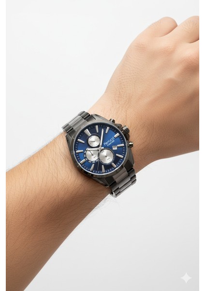 Ferucci Ferrucci Erkek Kol Saati Antrasit Renk, Mavi Kadran - Şık Metal Kordon, 2 Yıl Garantili modelleri