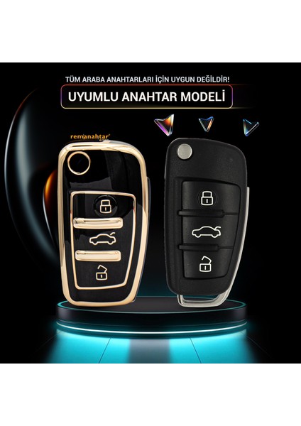 A3 A4 3 Buton Sustalı Nano Anahtar Kılıfı - Siyah fiyatları