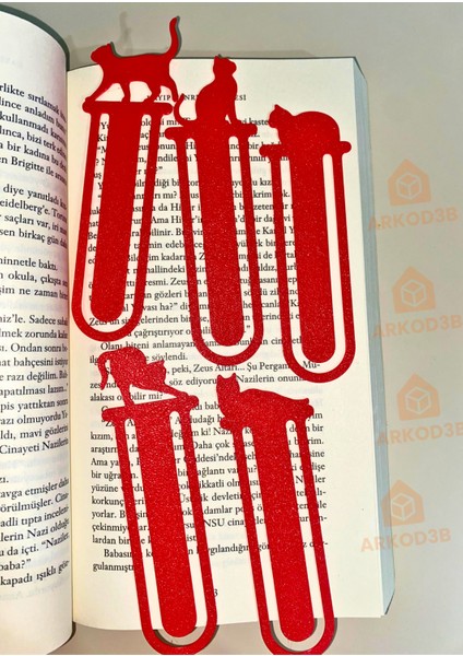 5'li Set Kitap Ayracı Kedi Figürlü modelleri