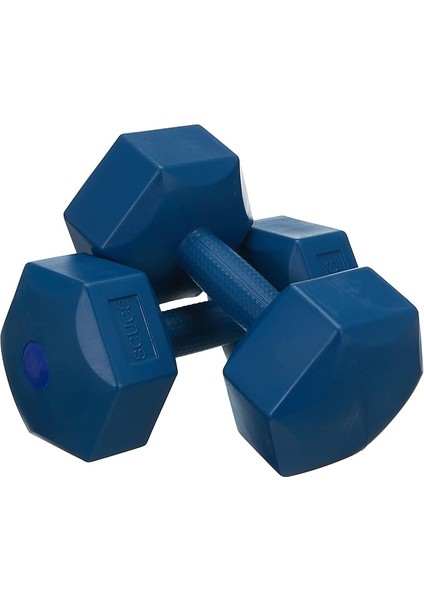 Plastik Dambıl Set, Mavi, Medium, 6 kg