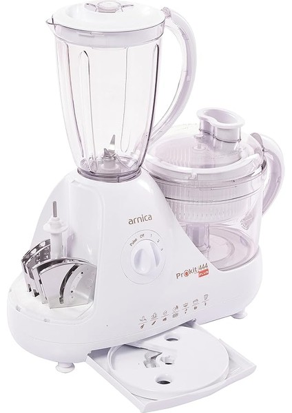 Prokit 444 Plus Beyaz Mutfak Robotu, 800 W, 1.5 L Hazne, Beyaz fırsatları