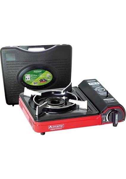 Tekli Portatif Ocak CK501 Kırmızı (Plastik Çantalı)