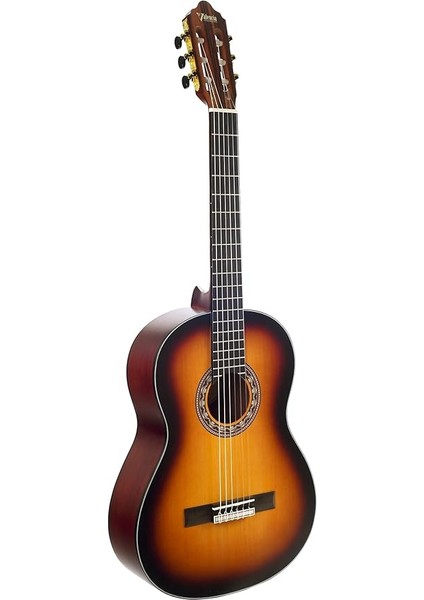 VC304ASB Klasik Gitar, Scale 4/4, Antik Sunburst Mat, Kapak