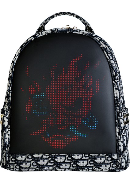 LED Ekranlı Akıllı Sırt Çantası – Animasyonlu Işıklı Dijital Tasarım Çanta