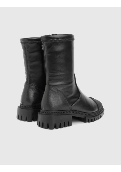 Devin Hakiki Strech Deri Siyah Kadın Bot fırsatları