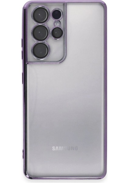 Samsung Galaxy S21 Ultra Kılıf Lensli Silikon - Mor - MRS2931-5805 fiyatları