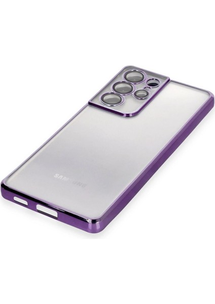 Samsung Galaxy S21 Ultra Kılıf Lensli Silikon - Mor - MRS2931-5805 fırsatları