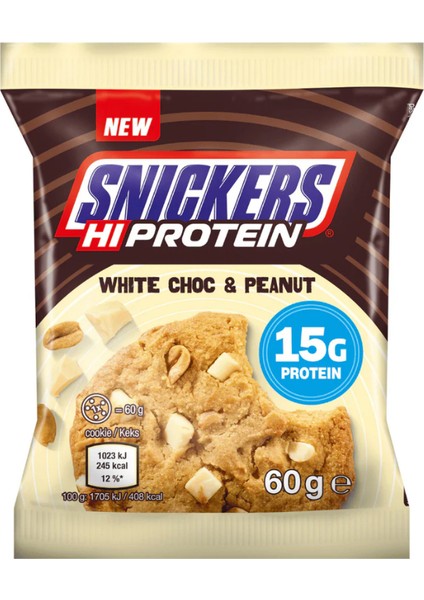 Hi-Protein Cookie With White Chocolate & Peanut 60G